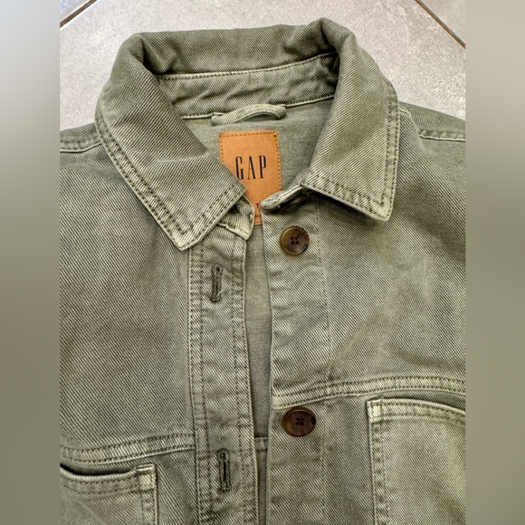 🌸GAP green Jean jacket xs - Picture 2 of 4